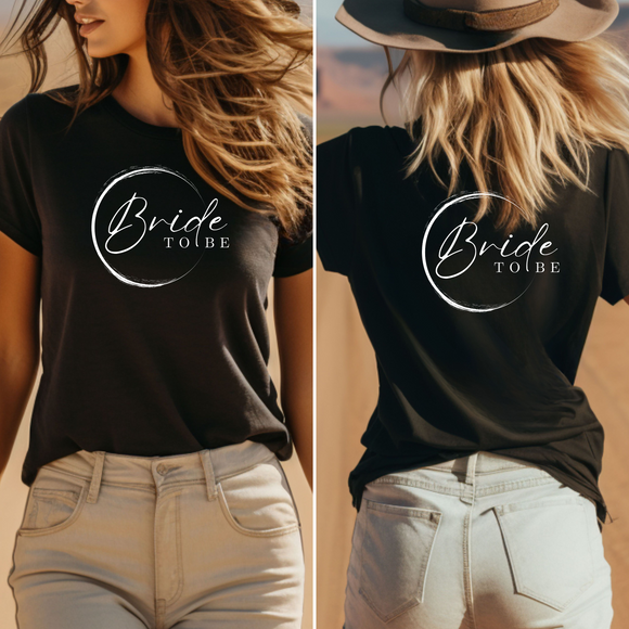 Bride to be Shirt | Design Kreis | Für die Braut