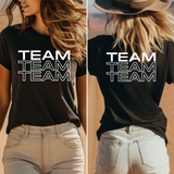 TEAM Shirt | Blockschrift | Für die Crew der Braut