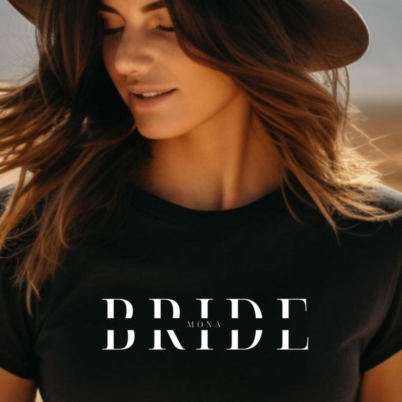 BRIDE mit Namen | Für die Braut *personalisierbar