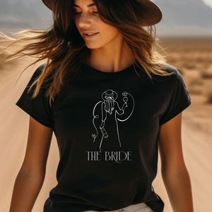 THE BRIDE T-Shirt | Zeichnung | Für die Braut