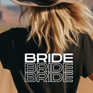BRIDE Shirt | Blockschrift | Für die Braut