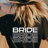 BRIDE Shirt | Blockschrift | Für die Braut