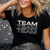 TEAM Shirt | Blockschrift | Für die Crew der Braut